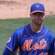 Jacob deGrom is like 😐 after throwing six shutout innings.